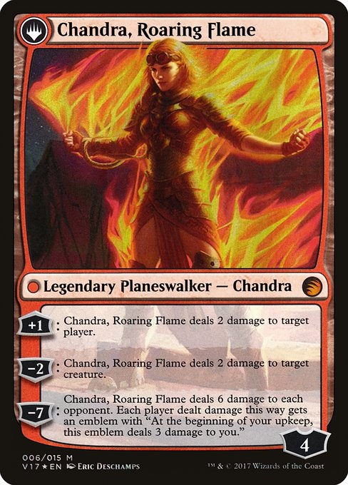 Chandra, Fire of Kaladesh // Chandra, Roaring Flame (6) [From the Vault: Transform] Reverse