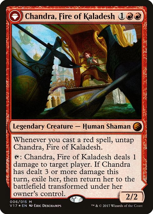 Chandra, Fire of Kaladesh // Chandra, Roaring Flame (6) [From the Vault: Transform]