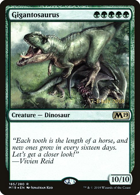 Gigantosaurus (185s) [Core Set 2019 Promos]