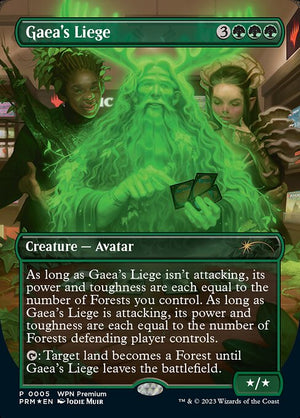 Gaea's Liege (5) [Wizards Play Network 2024] [Borderless]