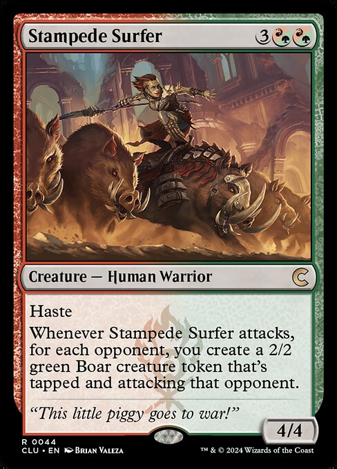 Stampede Surfer (44) [Ravnica: Clue Edition]