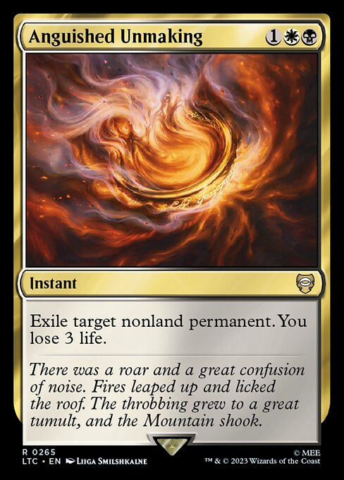 Anguished Unmaking (265) [Tales of Middle-earth Commander]