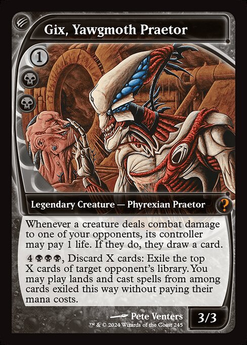 Gix, Yawgmoth Praetor (245) [Mystery Booster 2]