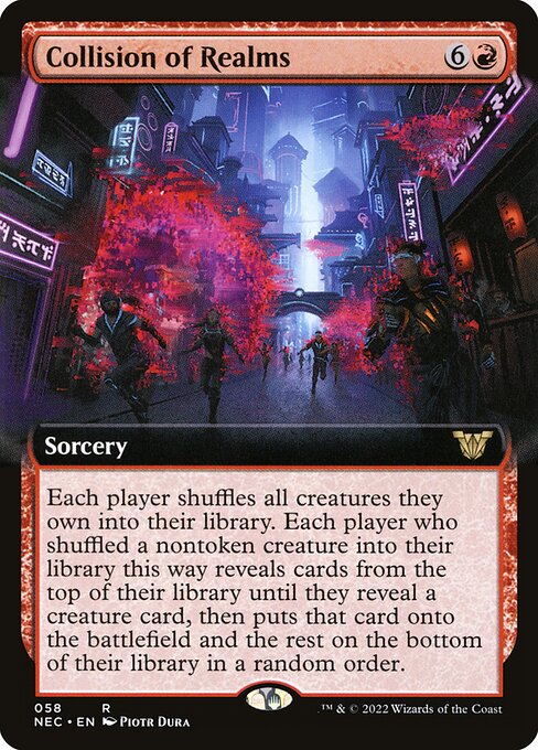 Collision of Realms (58) [Neon Dynasty Commander] [Extended Art]