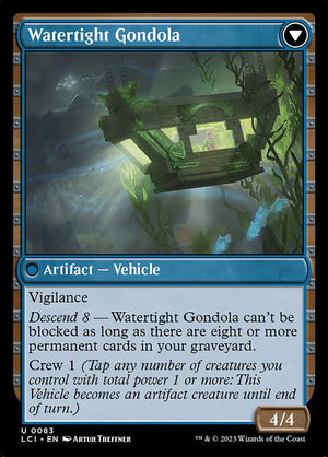 Waterlogged Hulk // Watertight Gondola (83) [The Lost Caverns of Ixalan] Reverse