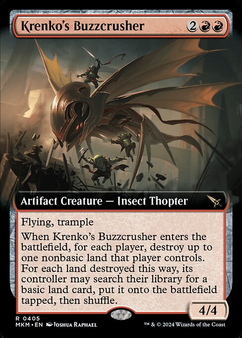 Krenko's Buzzcrusher (405) [Murders at Karlov Manor] [Extended Art]