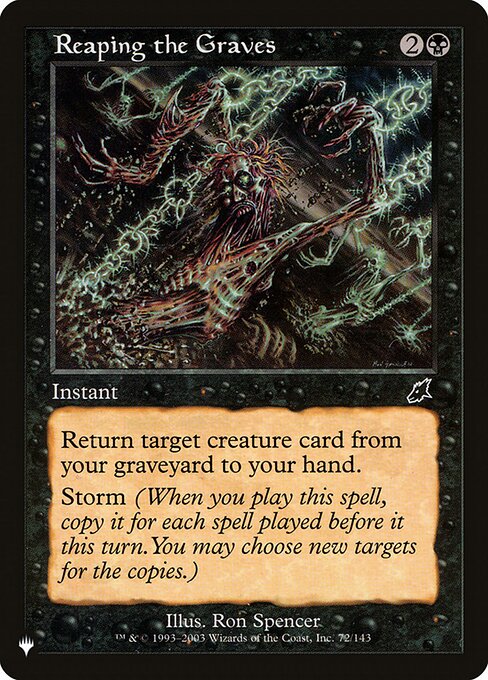 Reaping the Graves (SCG-72) [The List]