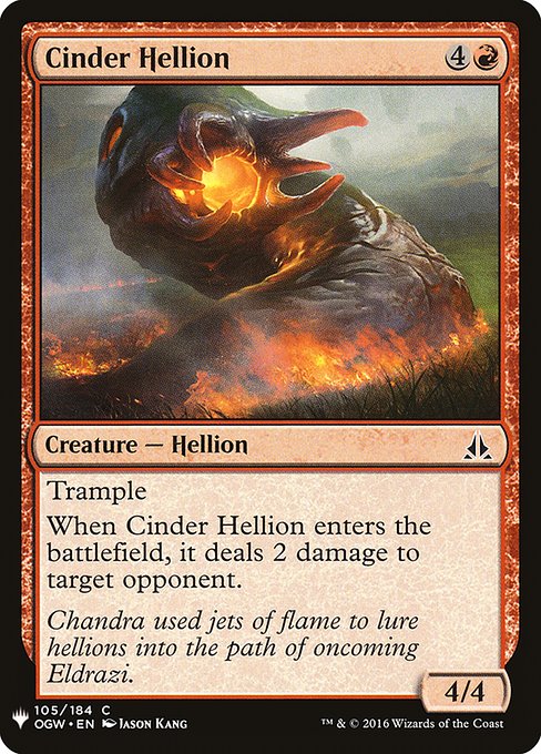 Cinder Hellion (OGW-105) [The List]