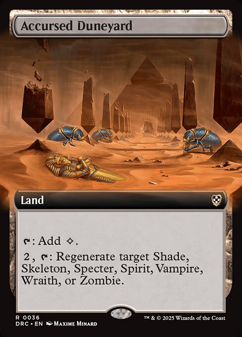 Accursed Duneyard (36) [Aetherdrift Commander]