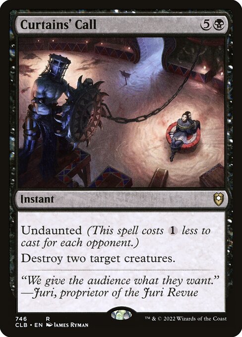 Curtains' Call (746) [Commander Legends: Battle for Baldur's Gate]