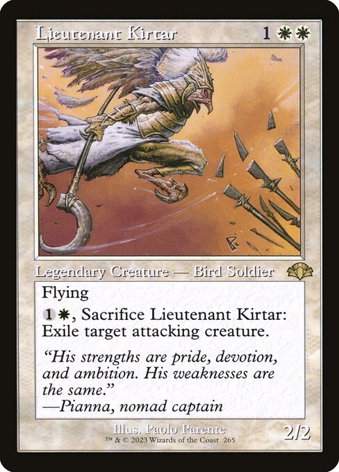 Lieutenant Kirtar (265) [Dominaria Remastered]