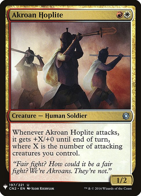 Akroan Hoplite (CN2-197) [The List]