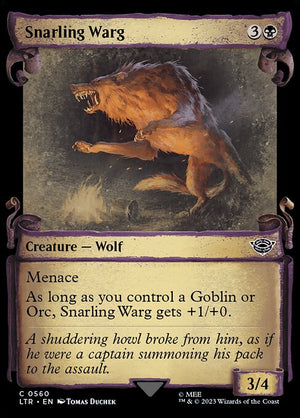 Snarling Warg (560) [The Lord of the Rings: Tales of Middle-earth] [Showcase]