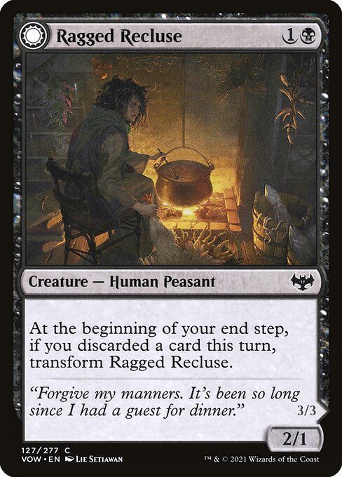 Ragged Recluse // Odious Witch (127) [Innistrad: Crimson Vow]