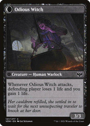 Ragged Recluse // Odious Witch (127) [Innistrad: Crimson Vow] Reverse