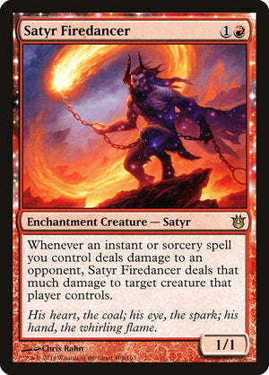 Satyr Firedancer (108) [Born of the Gods]