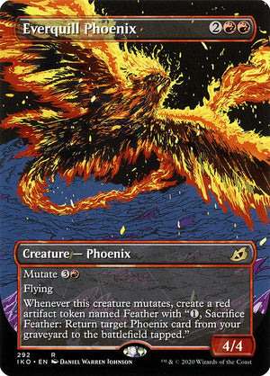 Everquill Phoenix (292) [Ikoria: Lair of Behemoths] [Showcase, Borderless]
