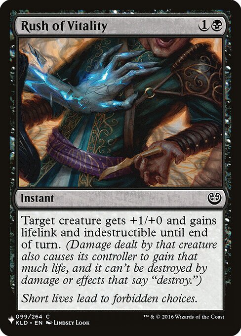 Rush of Vitality (KLD-99) [The List]