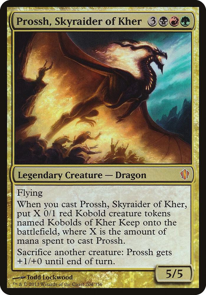 Prossh, Skyraider of Kher (Commander 2013) (204) [Oversize Cards]