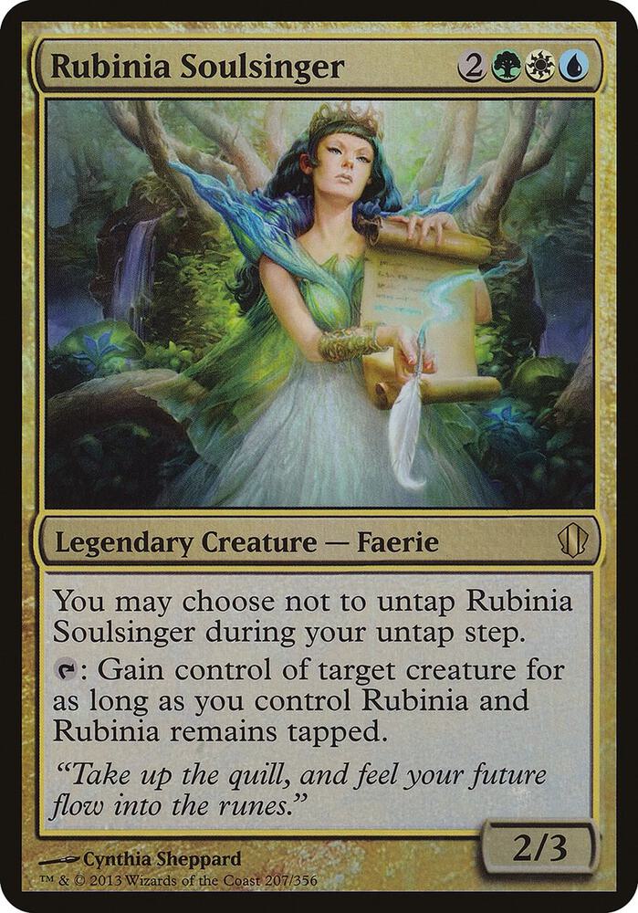 Rubinia Soulsinger (Commander 2013) (207) [Oversize Cards]