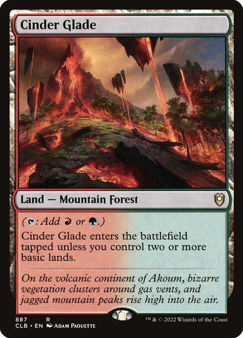 Cinder Glade (887) [Commander Legends: Battle for Baldur's Gate]