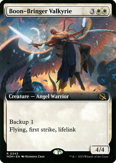 Boon-Bringer Valkyrie (343) [March of the Machine] [Extended Art]