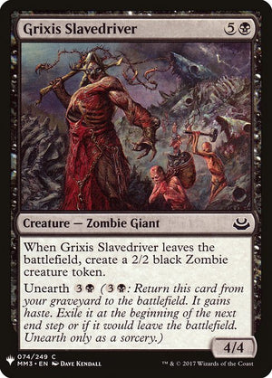 Grixis Slavedriver (MM3-74) [The List]