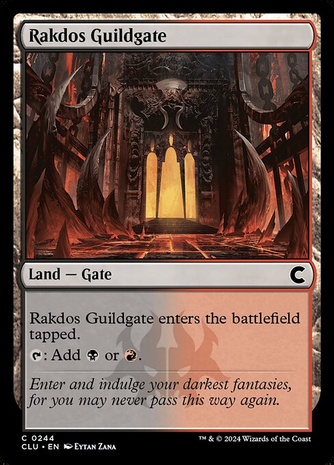 Rakdos Guildgate (244) [Ravnica: Clue Edition]