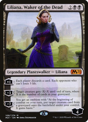 Liliana, Waker of the Dead (108p) [Core Set 2021 Promos]