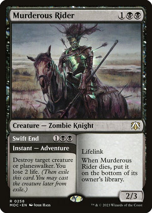 Murderous Rider // Swift End (258) [March of the Machine Commander]