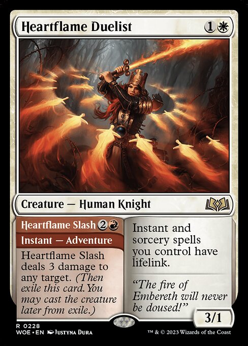 Heartflame Duelist // Heartflame Slash (228) [Wilds of Eldraine]