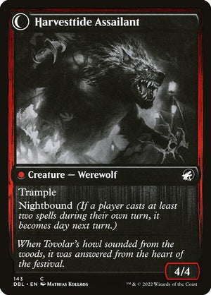 Harvesttide Infiltrator // Harvesttide Assailant (143) [Innistrad: Double Feature] Reverse