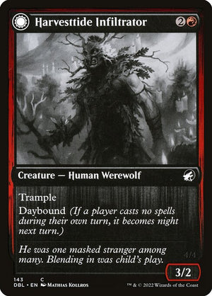 Harvesttide Infiltrator // Harvesttide Assailant (143) [Innistrad: Double Feature]