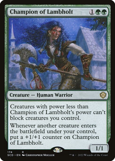 Champion of Lambholt (174) [Starter Commander Decks]