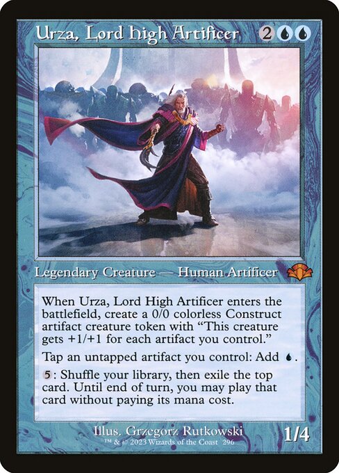 Urza, Lord High Artificer (296) [Dominaria Remastered]