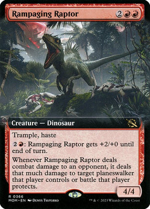 Rampaging Raptor (366) [March of the Machine] [Extended Art]