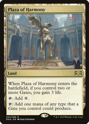 Plaza of Harmony (254p) [Ravnica Allegiance Promos]