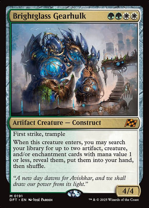 Brightglass Gearhulk (191p) [Aetherdrift Promos]