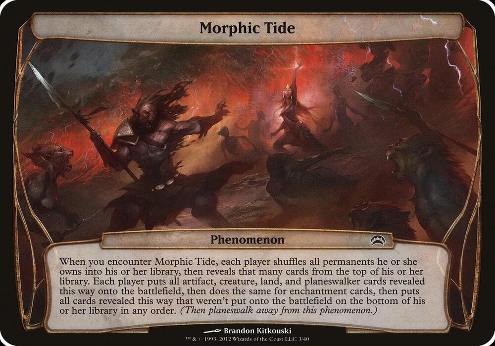 Morphic Tide (Planechase 2012) (3) [Oversize Cards]