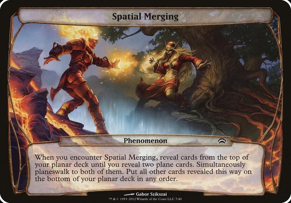 Spatial Merging (Planechase 2012) (7) [Oversize Cards]