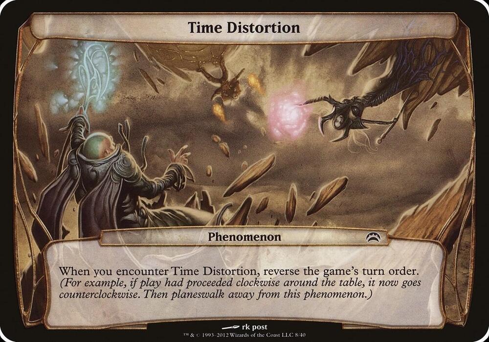 Time Distortion (Planechase 2012) (8) [Oversize Cards]