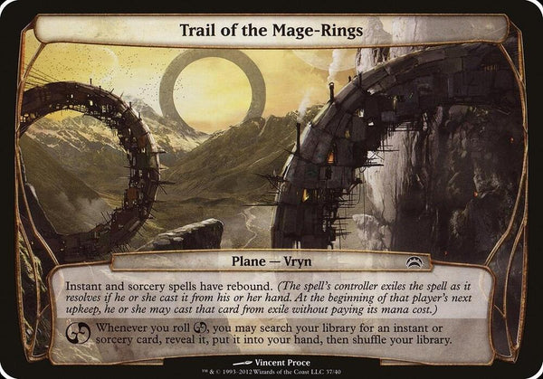 Trail of the Mage-Rings (Planechase 2012) (37) [Oversize Cards]