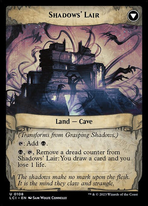 Grasping Shadows // Shadows' Lair (108) [The Lost Caverns of Ixalan] Reverse