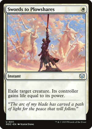 Swords to Plowshares (211) [March of the Machine Commander]