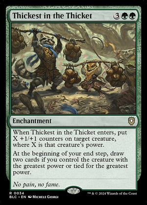 Thickest in the Thicket (34) [Bloomburrow Commander]