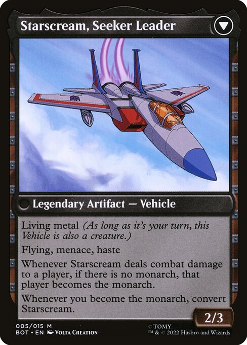 Starscream, Power Hungry // Starscream, Seeker Leader (5) [Transformers] Reverse