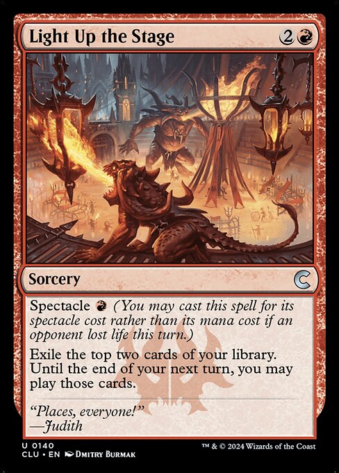 Light Up the Stage (140) [Ravnica: Clue Edition]