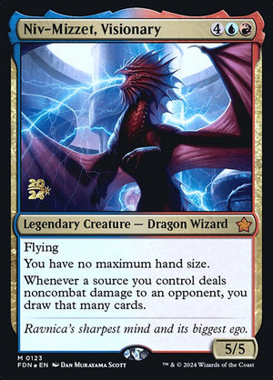 Niv-Mizzet, Visionary (123s) [Foundations Promos]