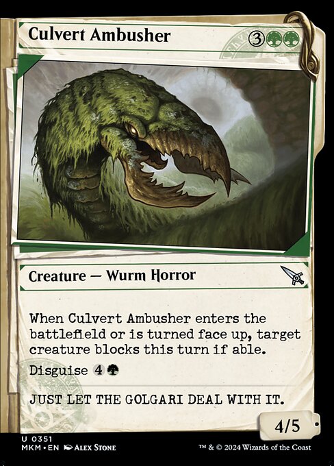 Culvert Ambusher (351) [Murders at Karlov Manor] [Showcase]