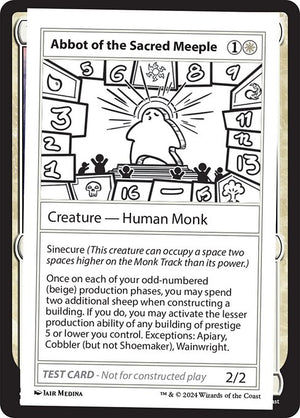 Abbot of the Sacred Meeple (999-ASM) [Mystery Booster 2]